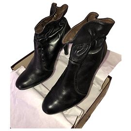 Stivaletti Balmain in pelle nera Nero