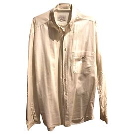 Camicia Armani Jeans Bianca in Cotone a Maniche Lunghe Bianco