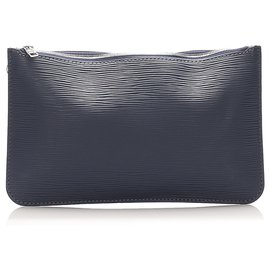 Louis Vuitton-Louis Vuitton Blue Epi Neverfull Pouch-Blue,Navy blue