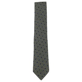 Hermès-Green leaf Hrmes tie-Green