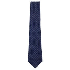 Hermès-Gravata Hermes Azul-Azul