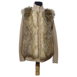 Michael Kors Cardigan Dunkles Kamel Mehrfarben