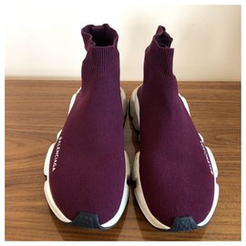 balenciaga chaussette bordeaux