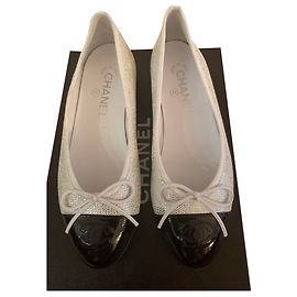 Chanel Ballerinas Silber