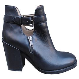 Botines Ash de piel negros 37 Negro