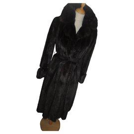 Autre Marque-Coats, Outerwear-Dark brown