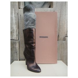Missoni-Missoni p boots 38 New condition-Bronze