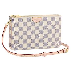 Louis Vuitton Pochette con zip foderata in LV Beige
