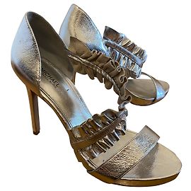 Sandali Michael Kors in pelle argento Argento Grigio
