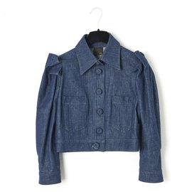 Fendi-DENIM PLEATS FR38-Blue