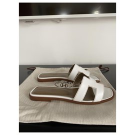 Hermès-Oran sandalo-Bianco