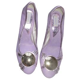 Vic Matié Leather Pumps Lavender Lavender