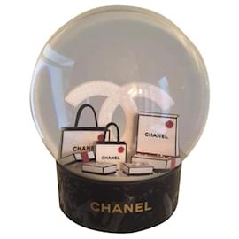 Chanel-CHANEL LOGO SNOW GLOBE-Preto