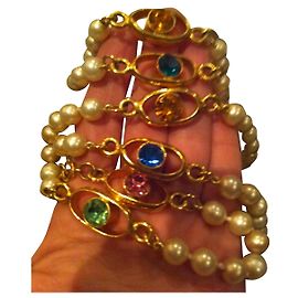 Collar largo Chanel en oro amarillo Gold hardware
