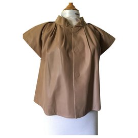 By Malene Birger-Short-sleeved leather jacket-Other