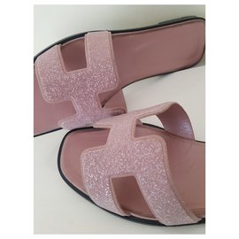 Hermès-ORAN nubuck crystal Swarovski-Pink