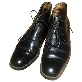 Botines Church's de cuero negro Negro