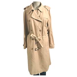 Autre Marque Fuchs Schmitt Gabardine Trenchcoat Baumwolle Beige Beige