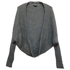 Club Monaco Strickjacke grau Wolle und Alpaka Grau