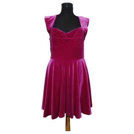 Autre Marque Minkpink Samtkleid Rosa Pink