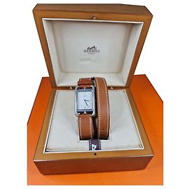 Hermès Nantucket Watch Cape Cod lined Tour Light brown