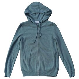 Eric Bompard Cashmere Hoodie Blau Andere