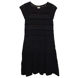 Autre Marque By Timo Schwarzes Spitzenkleid Transparent Schwarz