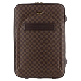 Louis Vuitton-Louis Vuitton Brown Damier Ebene Pegase 55-Brown