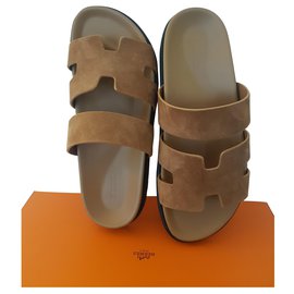 Hermès-Hermès Ankara Sandal-Beige