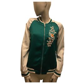 Mangano Chaqueta bicolor Blanco Verde