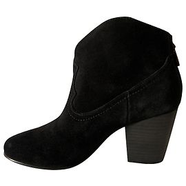 Polo Ralph Lauren Black suede ankle boots Black