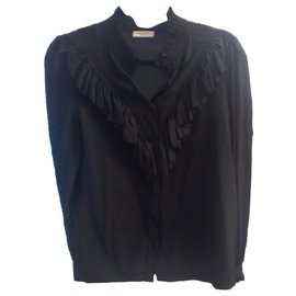 Chemise Zadig & Voltaire Taccora Deluxe en soie noire Noir