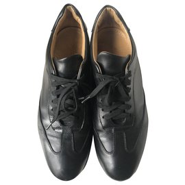 Autre Marque-WINDPORT in black leather with laces T.42-Black