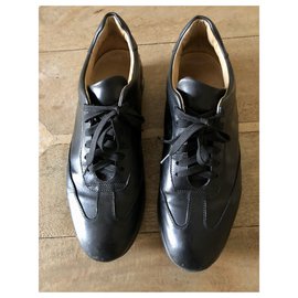 Autre Marque-WINDPORT in black leather with laces T.42-Black