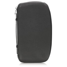 Louis Vuitton-Louis Vuitton Black Taiga Atoll Travel Organizer-Black