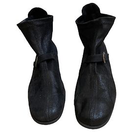 Autre Marque ARCHE Wedge Ankle Boots Black Suede 37 Black