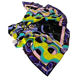Estolas multicoloridas de Emilio Pucci Multicor
