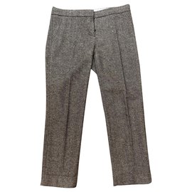Calça Louis Vuitton de lã marrom Marrom