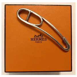 Hermès-Pino de corrente punk âncora-Prata