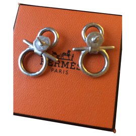 Hermès Ohrringe Silber