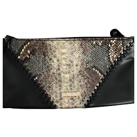 Just Cavalli Pochette cuir noir Noir