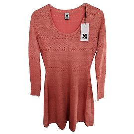 Robe Missoni Corail Rose avec Fil Doré Corail