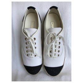 Chanel-Chanel sneakers/laceups-White