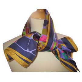 Autre Marque Foulard in seta multicolore Multicolore