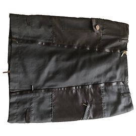 Gonna longuette Sportmax Runaway in cotone e seta nera Nero