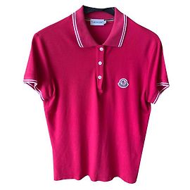 Polo Moncler Rojo de Algodón Roja