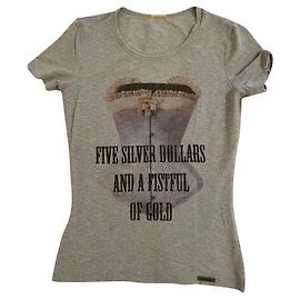 Camiseta John Galliano Gris de Algodón Gris