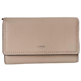 Bolsa clutch Lancel PM de couro rosa nude Rosa Carne