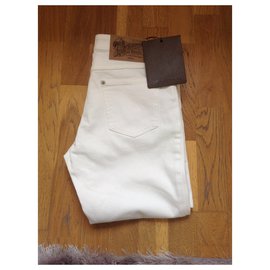 Louis Vuitton-Pantaloni, ghette-Bianco