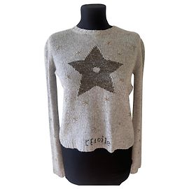 Dior L'etoile Strickpullover aus Kaschmir und Seide Grau Grau